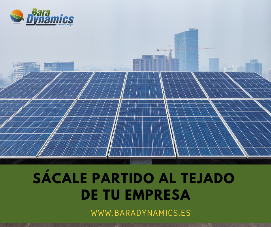 Placas fotovoltaicas instaladas en un tejado por Bara Dynamics